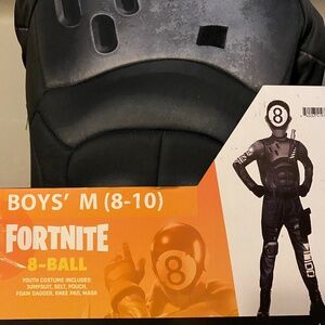 Boys Fortnite 8-Ball Halloween Costume: Size 8-10